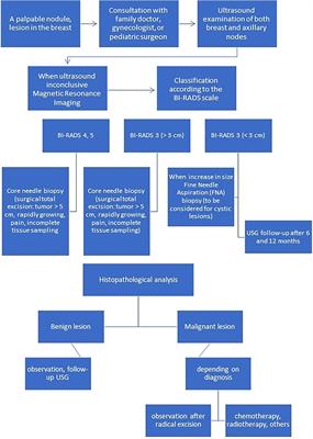 Benign and malignant breast lesions in children and adolescents - diagnostic and therapeutic approach